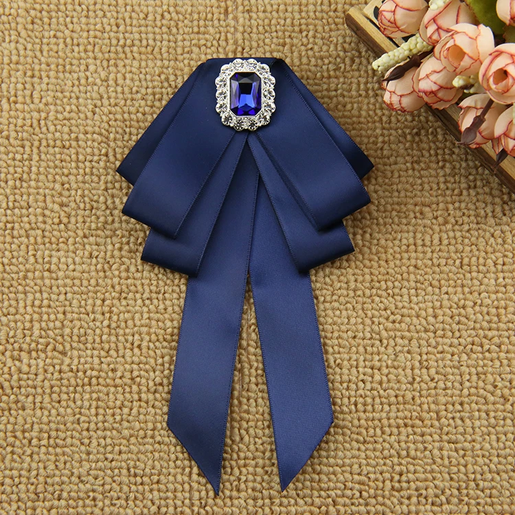 

Men Neck Collar Shirt Bow Tie Fashion Rhinestone Crystal Wedding Banquet Party Necktie Cravat Luxury Tassels Ribbon Bowtie Ties