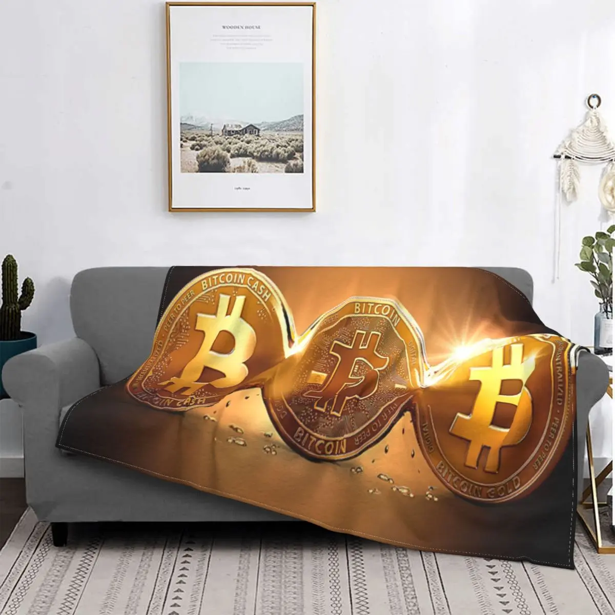 

Bitcoin Accepted-Manta a cuadros para niños, colcha para cama, sofá, cama, sofá, 512, 150