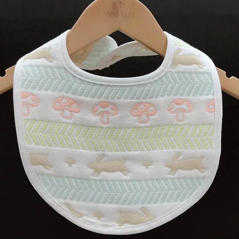 Ya Zan Six Layers Of Gauze New Newborn Toddler Cotton Baby Bibs Boys Girls Lace Saliva Towel Tassels Bib Feeding Burp Cloths | Детская