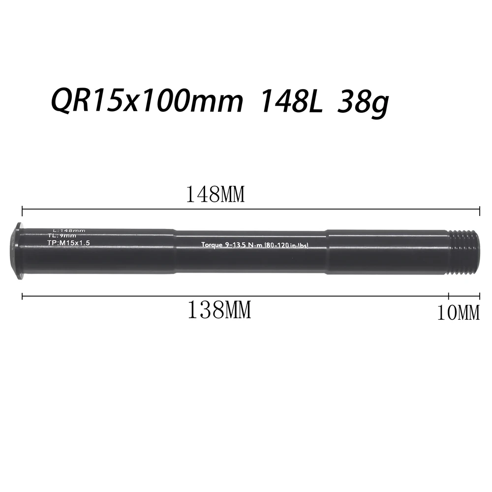 RK 15x100mm 148L MTB вилка QR15x100 QR15X110MM через ось рычаг аксессуары для ROCKSHOX 38g, 15x100 QR15 15*100 - Цвет: RK 15x100mm 148L