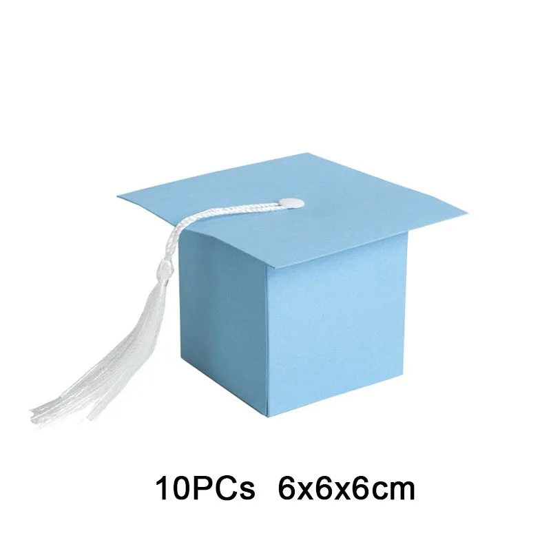 10 шт Забавный Выпускной конфетный ящик с кисточкой пакет для печенья Подарочная
