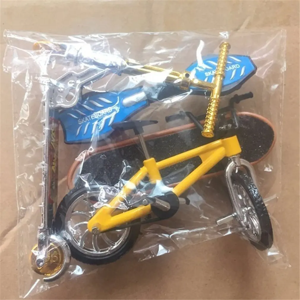 

Mini Finger Skateboarding Fingerboard BMX Bicycle Set Fun Skate Boards Mini Bikes Toys For Children Boys Kids Gifts Kids toys