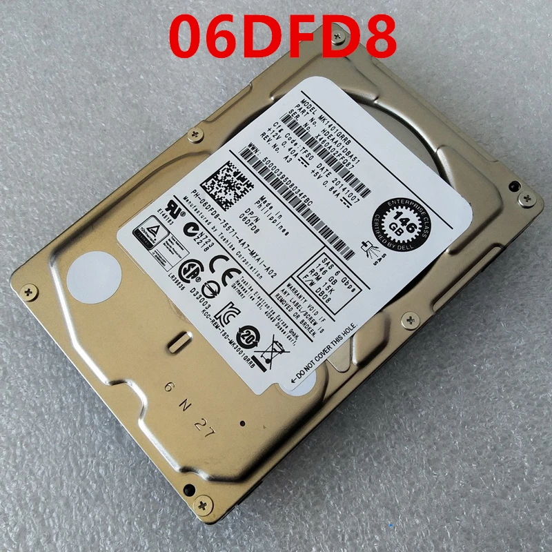   HDD  Dell 146G 2, 5  SAS 6 /. 64  15K   HDD       06DFD8 MK1401GRRB
