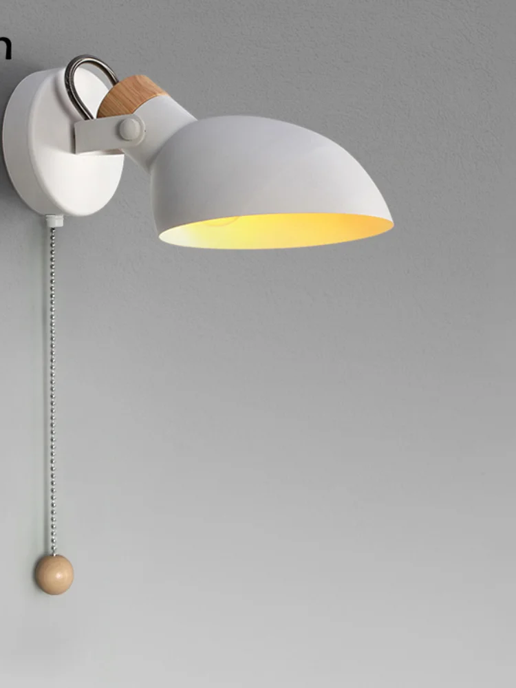 

Simple creative wall light led bedside bedroom Foyer Study Nordic design living room corridor hotel wall lamps Hotel