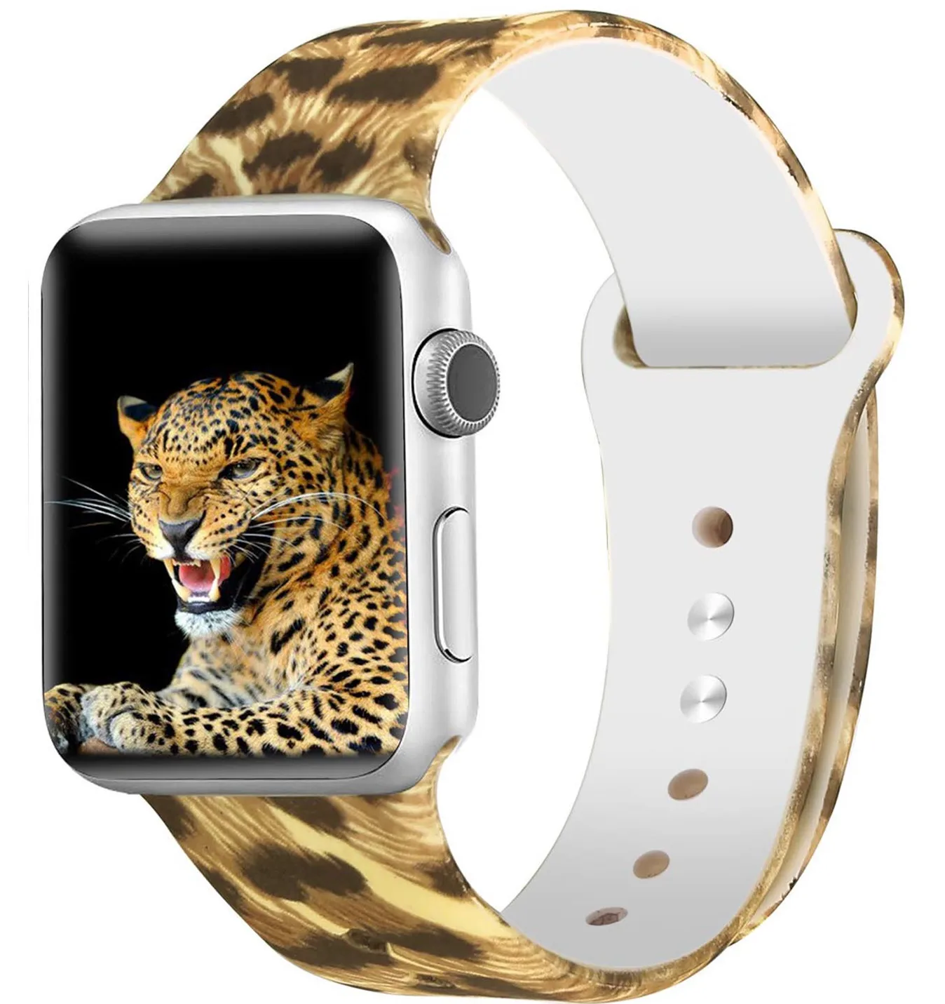 Печатные силиконовый ремешок для наручных часов Apple Watch 38 мм/40 мм 42 мм/44 мм спортивный ремешок для наручных часов iwatch серии 4/3/2/1 Смарт-часы браслет