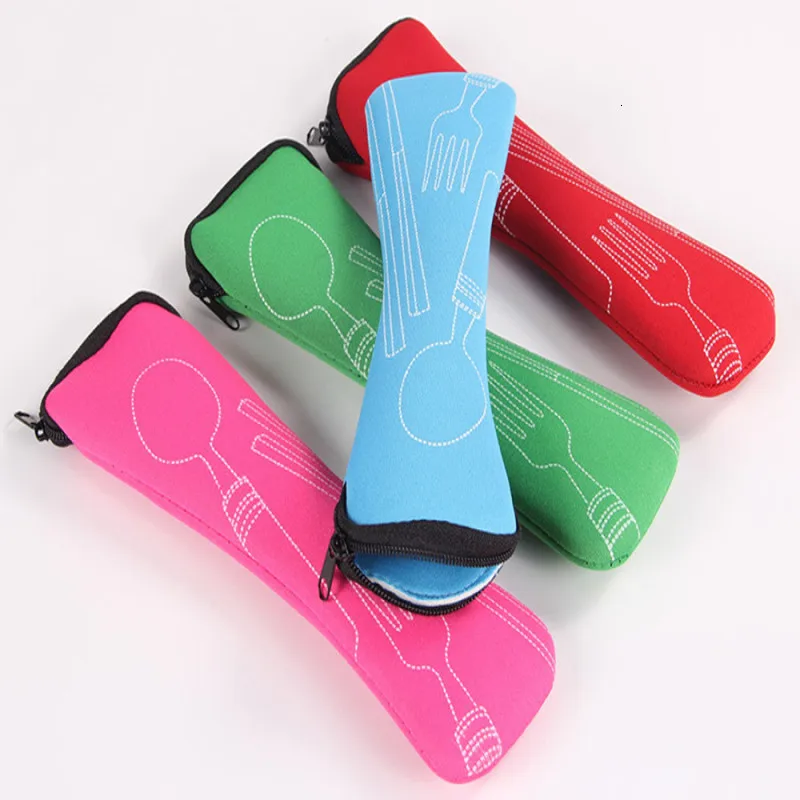 Чехол для ланча на молнии учеников и школы портативный держатель столовой посуды