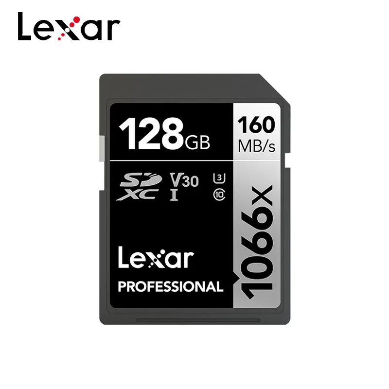 Lexar Professional Silver Series SD Card 1066x 64GB 128GB 256GB High Speed UHS-I C10 V30 Memory Card For 4K Camera