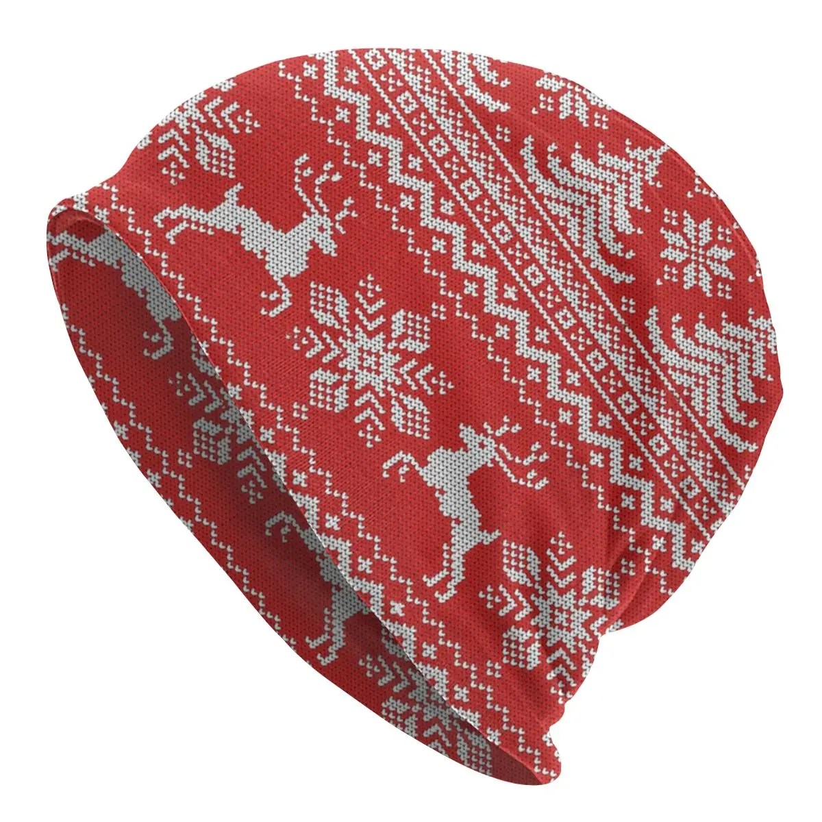 

Red Christmas Knit Winter Bonnet Hats Goth Autumn Winter Ski Skullies Beanies Hat for Men Women Knitted Hat Spring Warm Cap