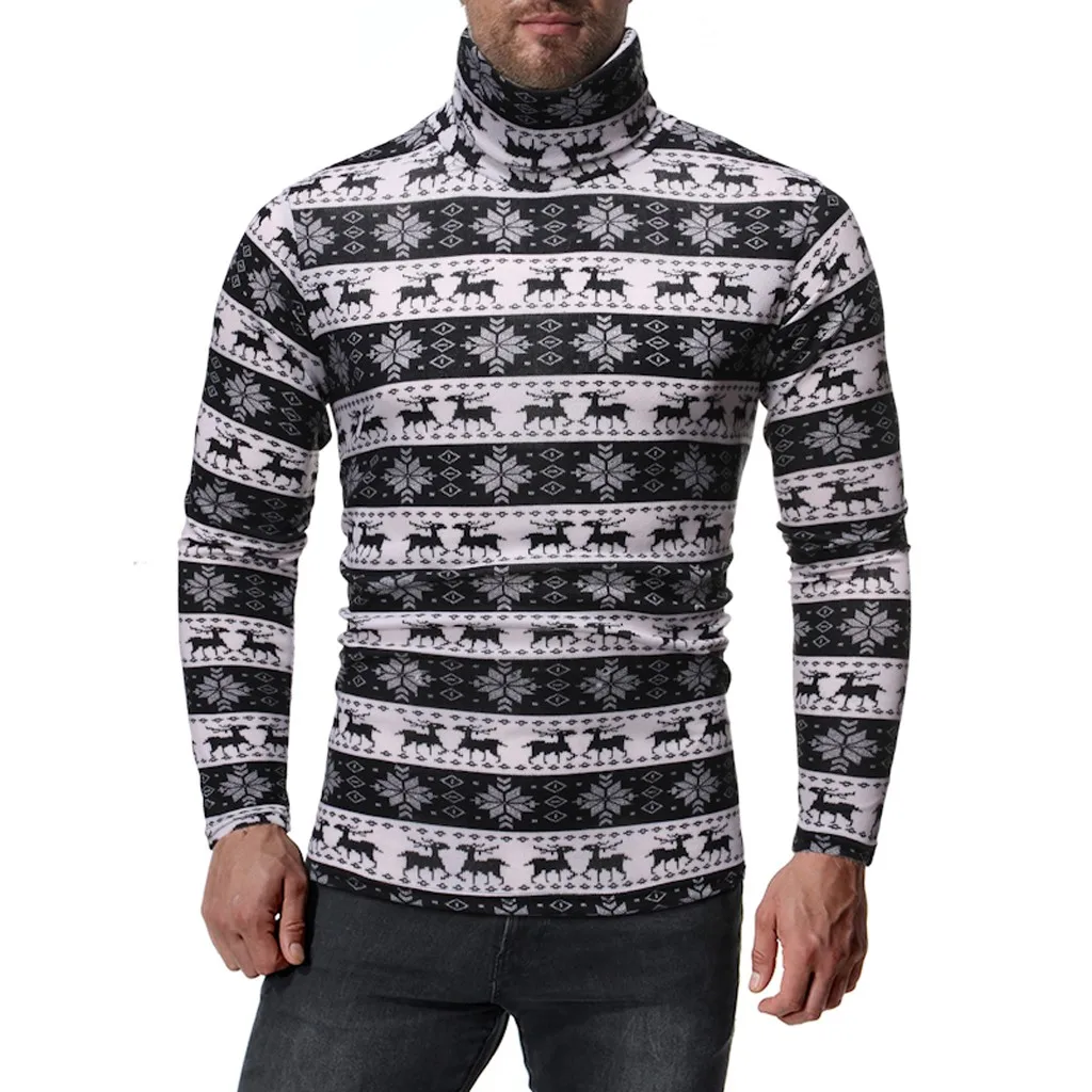 Мужской трикотажный пуловер с длинным рукавом круглым вырезом|Джемперы| |