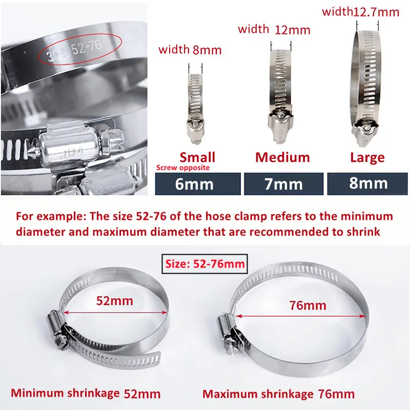 5 шт. зажимы для шлангов 8-700 мм | Строительство и ремонт