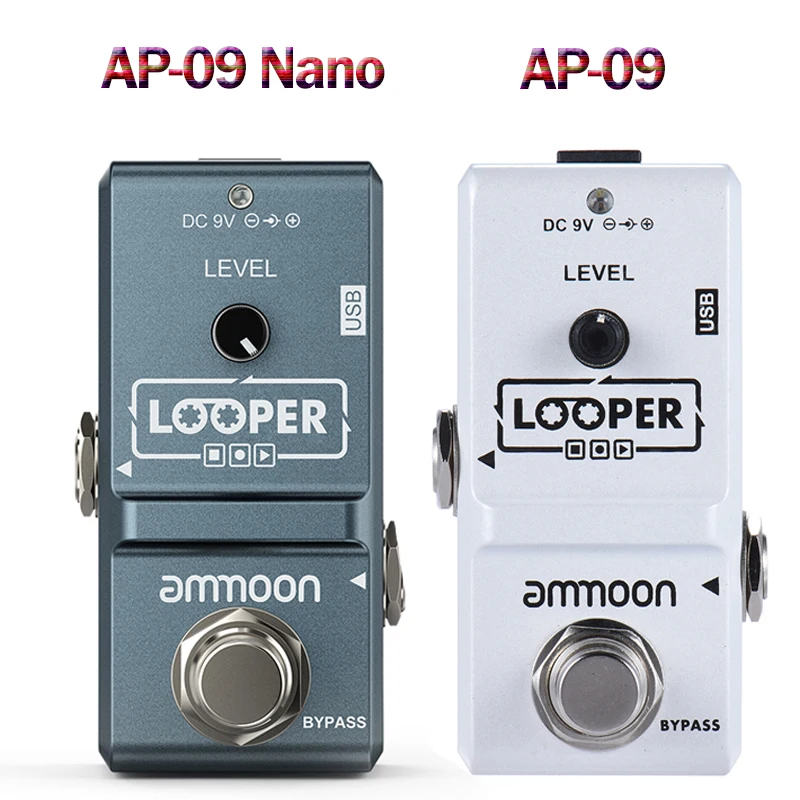 Ammoon AP-09 Nano Loop педаль эффектов для электрогитары Looper True Bypass неограниченная запись