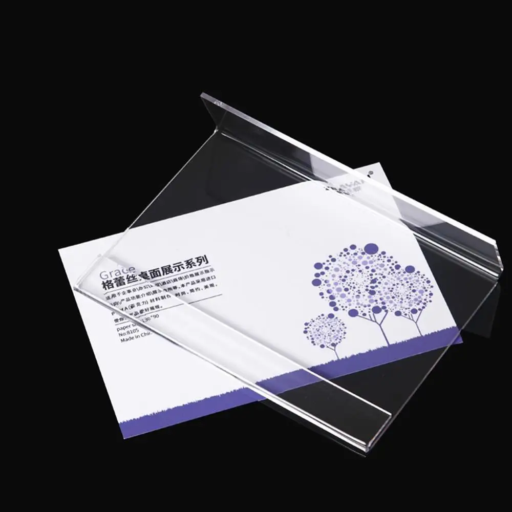 Прозрачный акриловый знак настольная подставка для демонстрации именной ярлык