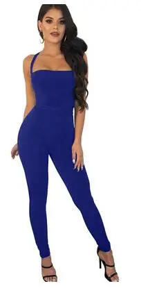 Сексуальный бандажный комбинезон с открытой спиной трико женские комбинезоны