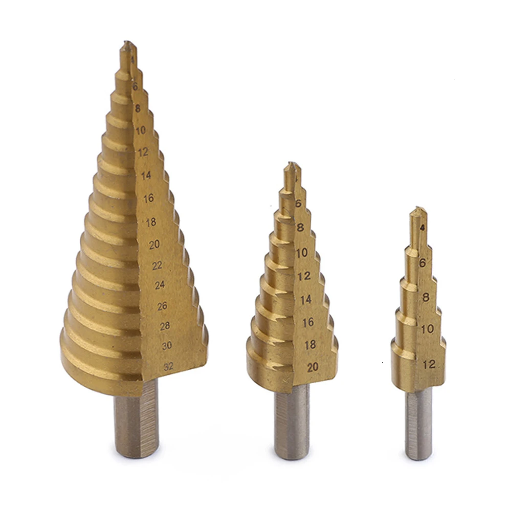 3 шт./лот профессиональный HSS стальной большой шаговый конус шестигранный