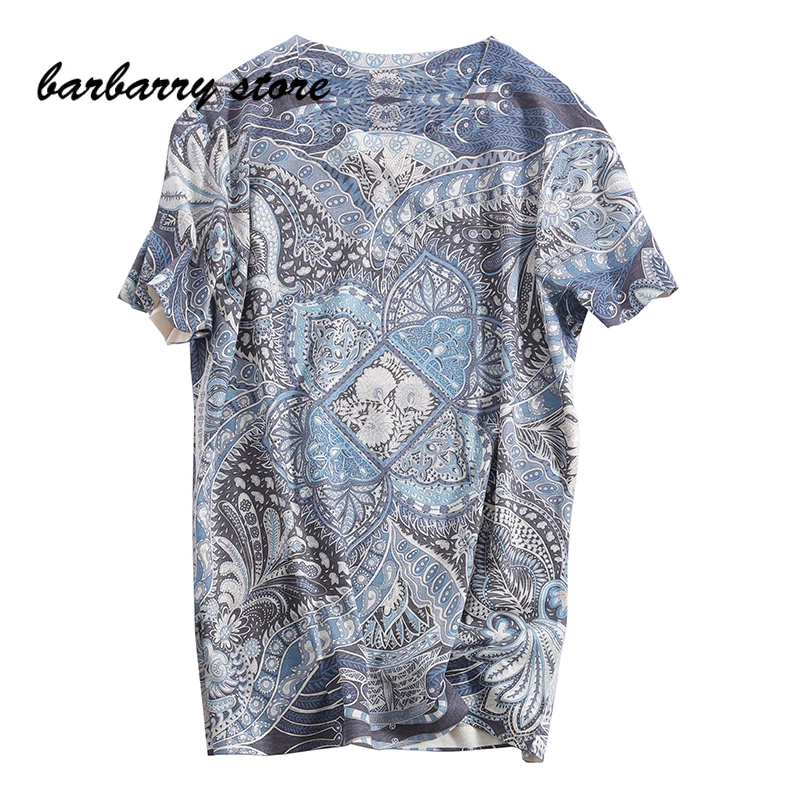 

2021 high end soft cotton summer classic print women T-shirt neck color short sleeve shirt graphic tee sexy tops woman tshirts