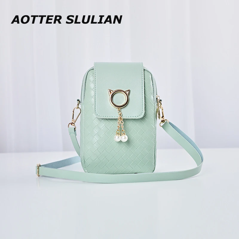 

Женский кошелек для сотового телефона, маленькая сумка через плечо, женские сумки, модная сумка на одно плечо, винтажные женские сумки с кла...