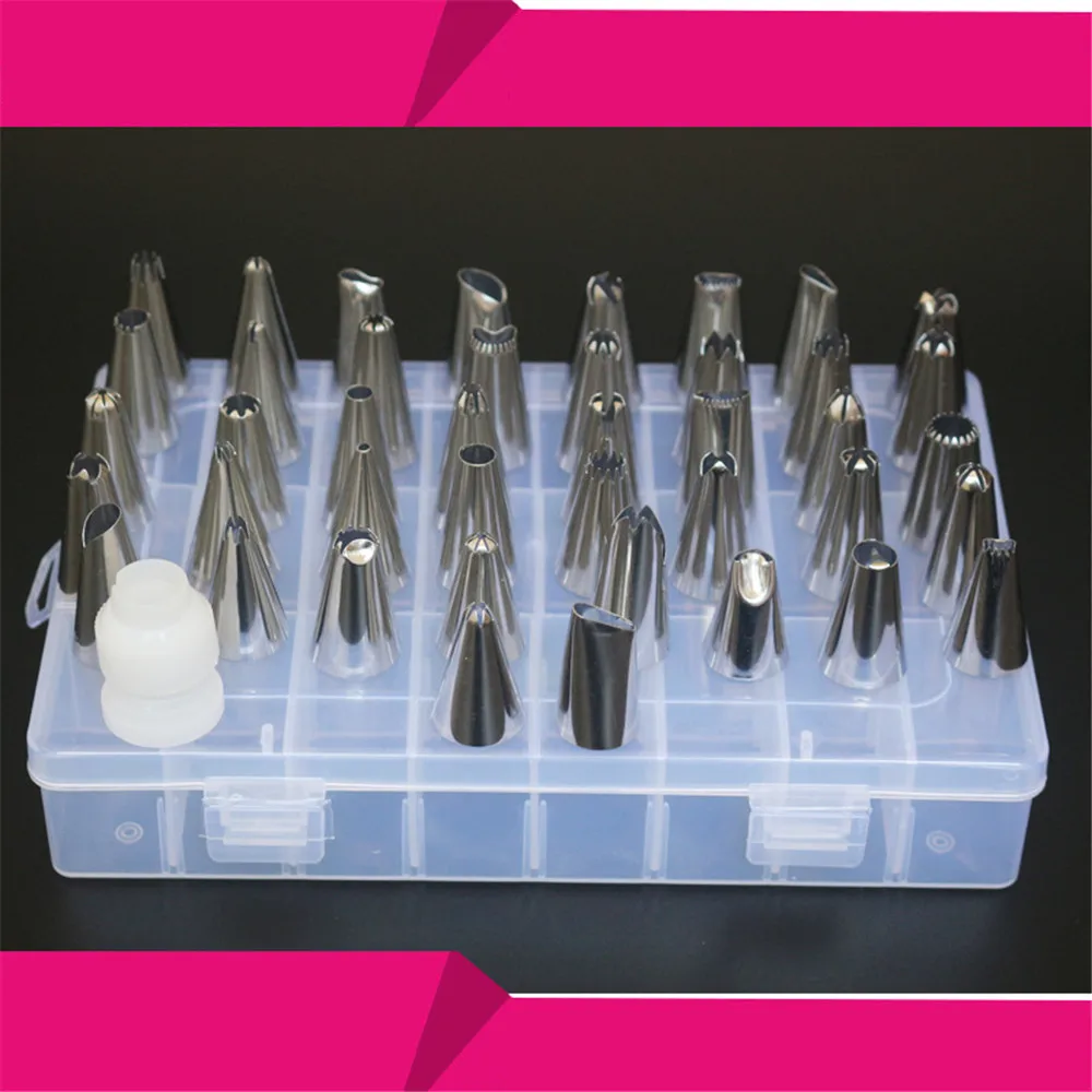 Силиконовый кондитерский мешок для крема 44 шт.|Наборы жаропрочной посуды| |