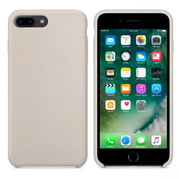 Серый Силиконовый чехол для телефона для Iphone 7, 8 Plus, чехол для Iphone 6, 6S Plus, X, XS, MAX, XR, 7, 8, без логотипа, Роскошный чехол s+ сумка - Цвет: Серый