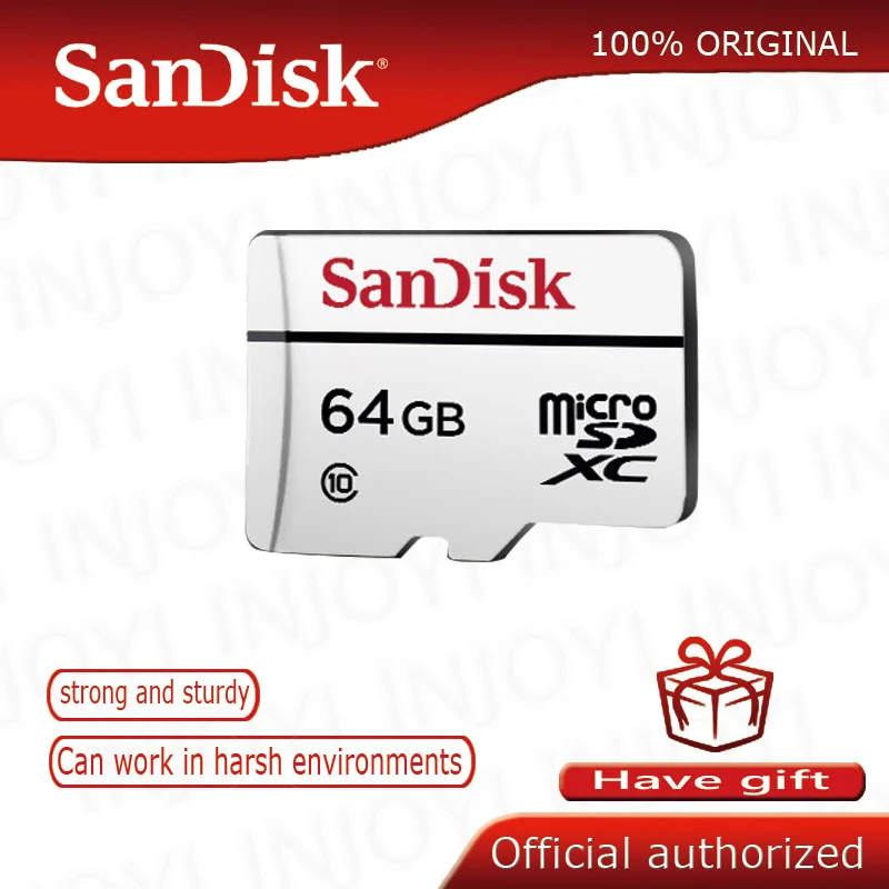 Карта памяти SanDisk microSDHC/microSDXC высокая прочность 20 МБ/с./с 64 ГБ 32 ГБ|card wrapping|card reader