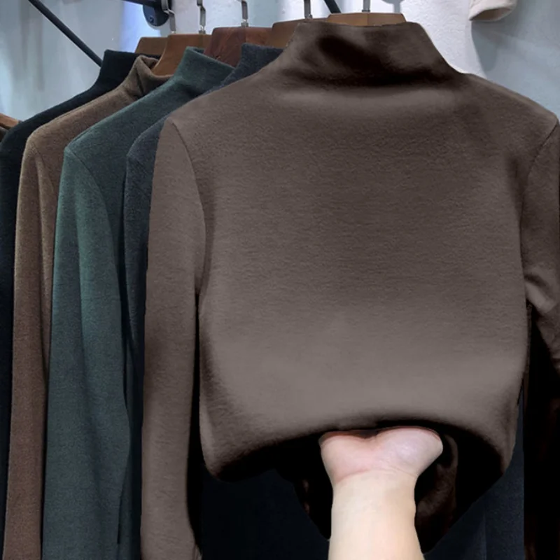 

Autumn and winter new bottoming shirt women's winter 2020 design sense niche long-sleeved shirt