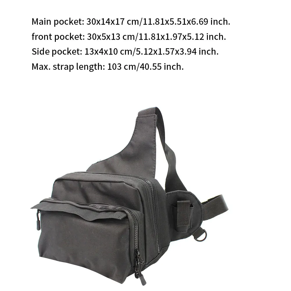 

Multifunctional Fishing Tackle Bags Single Shoulder Crossbody Bag Waist Pack Fish Lures Gear Utility Storage Fishing Bag
