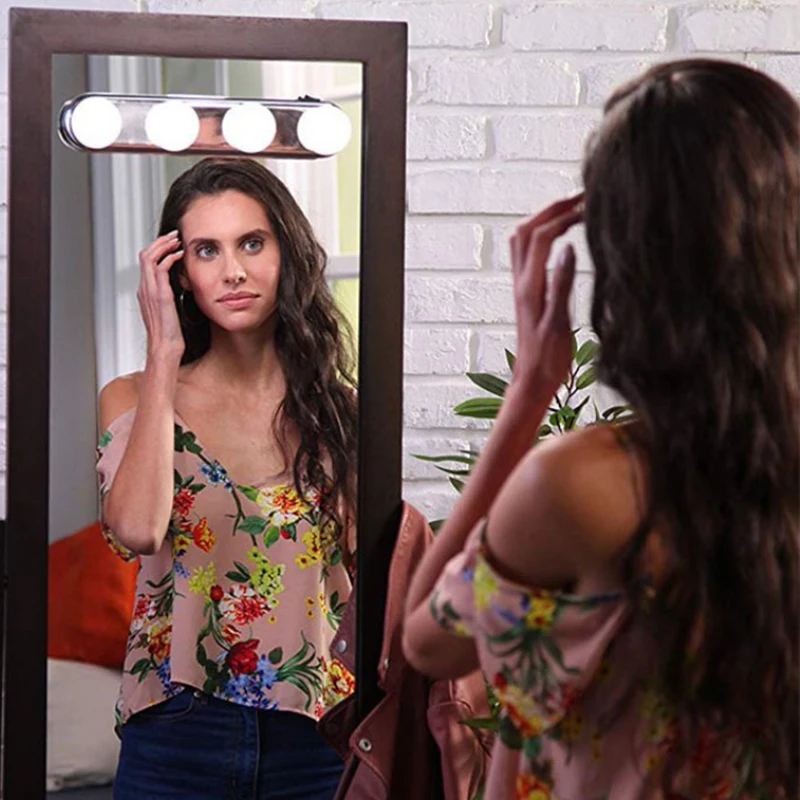 Новый Портативный 4 светодиодный лампы студия Make Up светильник супер яркий