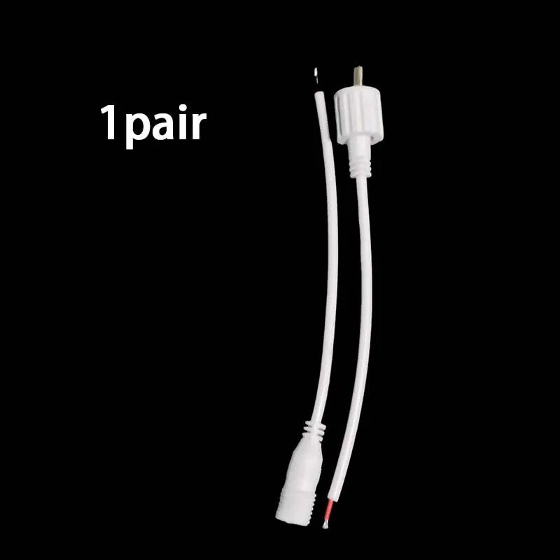 

1Pairs DC12V Male Female Connector Wire 2.1mm*5.5mm Waterprood Strong Power Cable IP68 Cord For LED Light Outdoor Camera Router