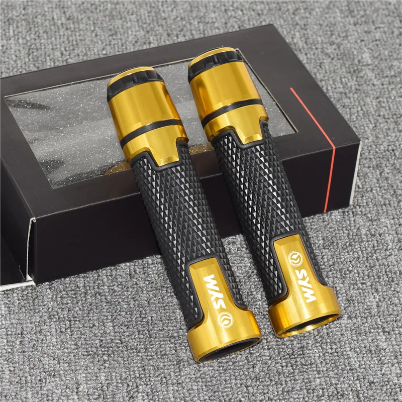 gold Универсальный 7/" рукоять Руля Мотоцикла Для SYM Maxsym 400 600i TL 500 Joyrides CRUISYM 300 ЧПУ Алюминий скутер ручки - Цвет: gold