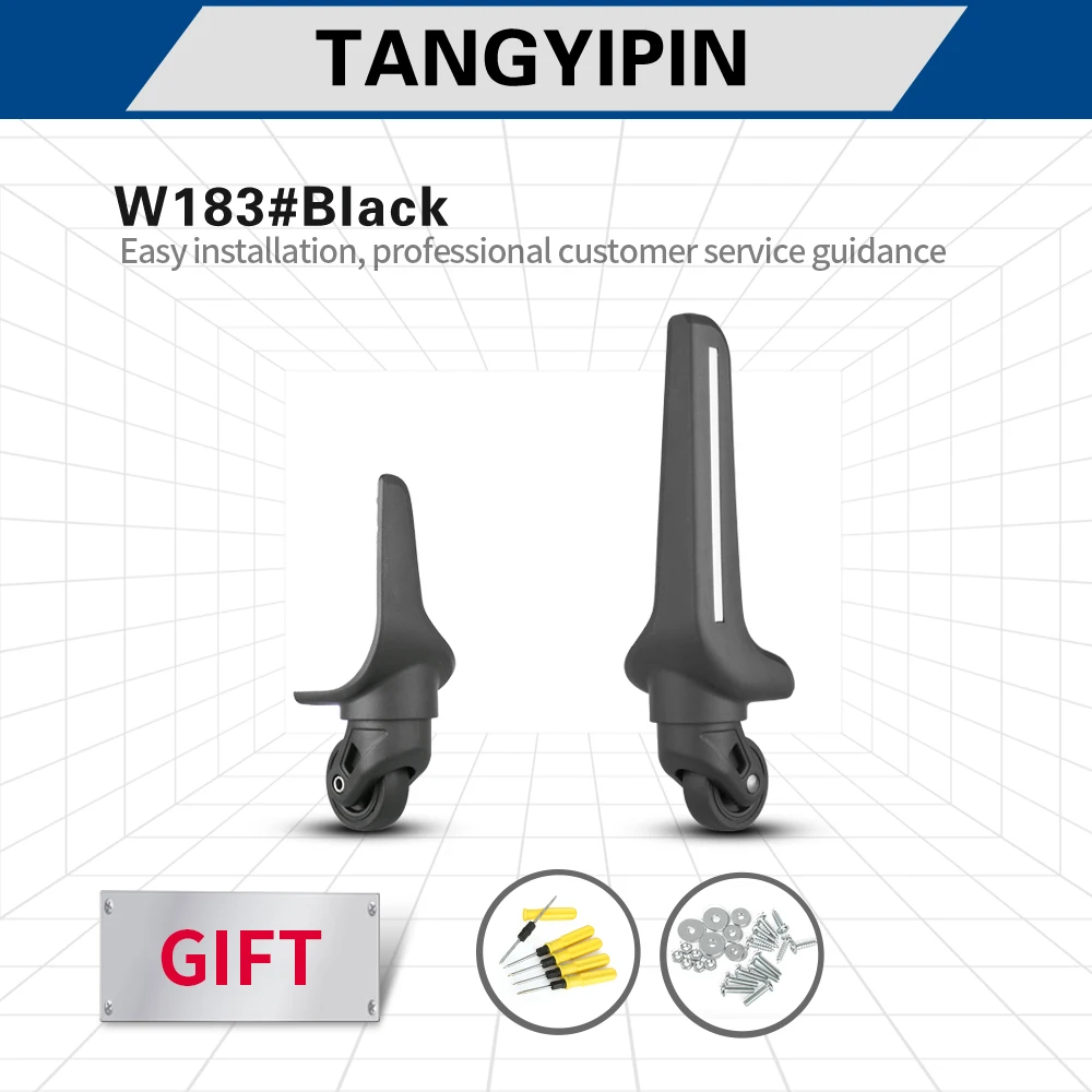 

Чемодан TANGYIPIN W183 универсальный для ремонта колес, пароль для багажа, аксессуары для таможенной коробки, резиновые ролики, Нескользящие бесш...