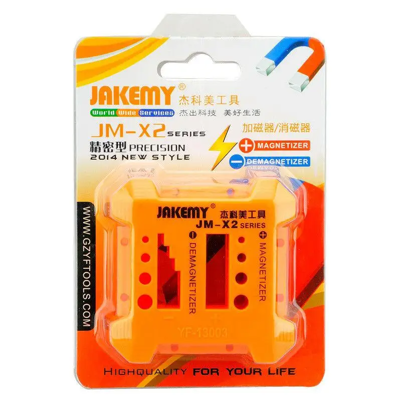 JAKEMY JM-X2 намагничиватель инструмент отвертка Магнитная палочка ручные Инструменты Отвертки магнит редуктор оранжевый