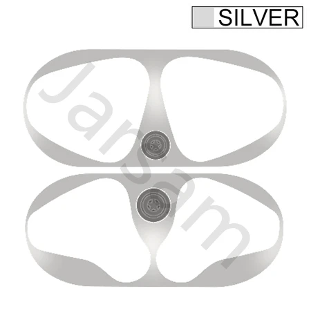SilverShieldU Горячая Распродажа, металлическая Пылезащитная наклейка для Apple AirPods, чехол, пылезащитная защитная наклейка, защитная пленка, аксессуары для Air Pods - Цвет: SilverShieldU