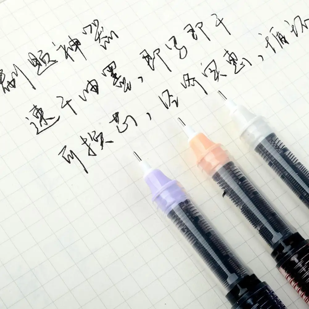 

Signed Notes Smooth Needle Simple Style Straight Liquid Writing Gel Color Writing Office Fluent Stationery Pen High-grade D6R9