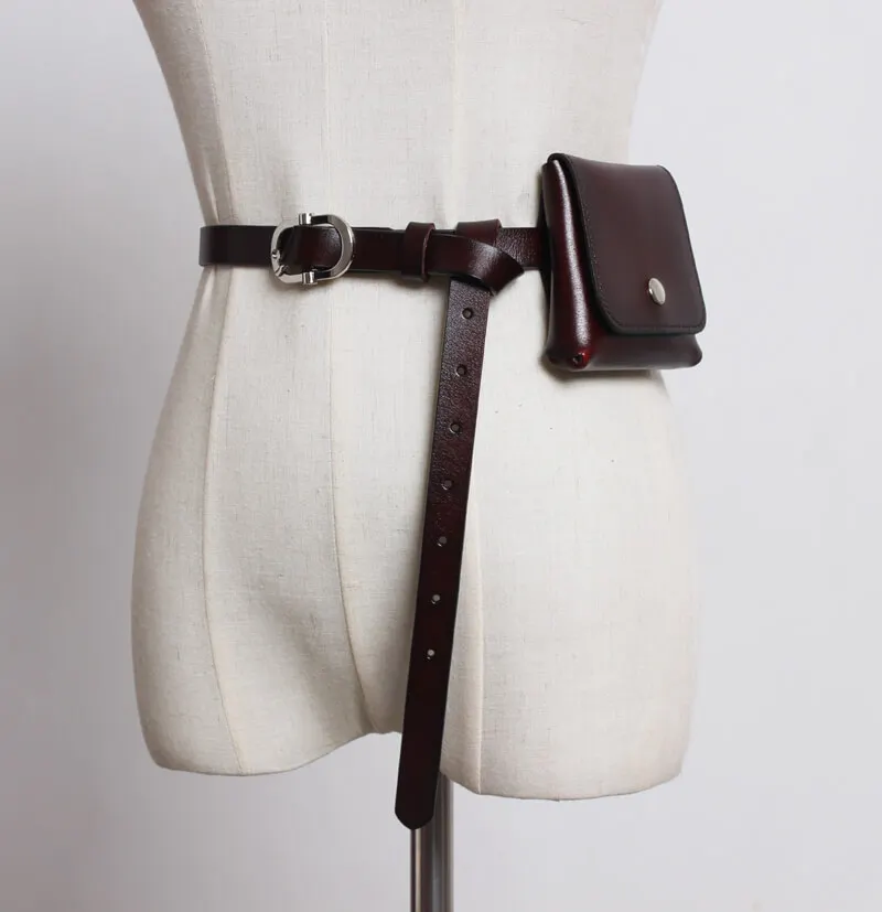 Женские поясные сумки Caker красные Поясные Сумки из натуральной кожи 2019 | Багаж и