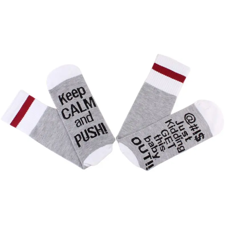 

Женские больничные длинные носки с надписью Keep Calm