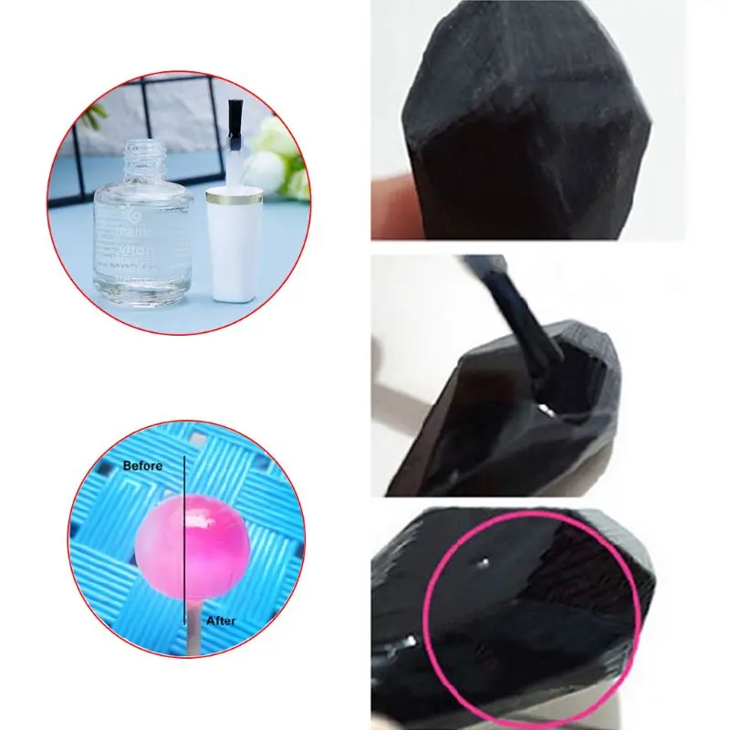 

DIY DIY Epoxy Resin Oil Waterproof Jewelry Making Pendant Silicone Molds Tool 15ml Crystal Protective Transparent Quick Dry Nail