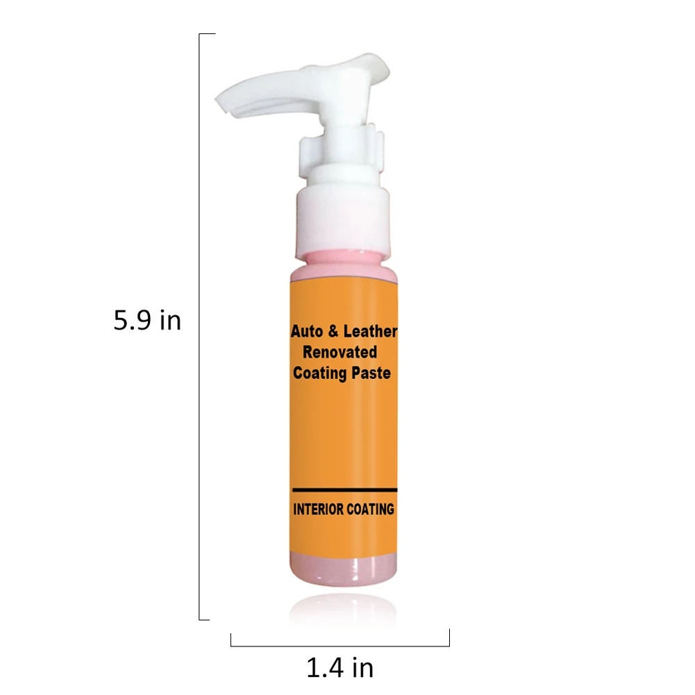 

Car Leather Coating Paste Decontamination Cleaner Auto Leather Renovated Cleaner 30ML