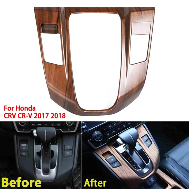 

For Honda CRV 2017 2018 2019 2020 ABS Inner Gear Shift Box Cover Trim Sticker Decoration Frame Interior Car Styling Accessories