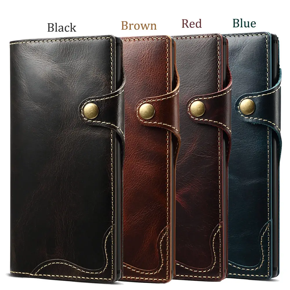 wallet case for samsung galaxy s21 ultra 5g note 20 s20 plus s8 s9 s10e s10 s 10 8 9 genuine leather flip cover wrist strap case free global shipping