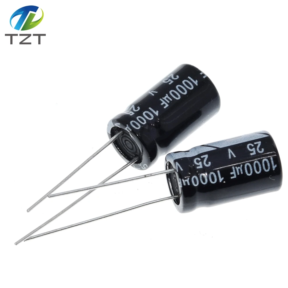 10 шт Высокое качество 25V1000UF 10*17 мм 1000 мкФ алюминиевая крышка 25В 17*10