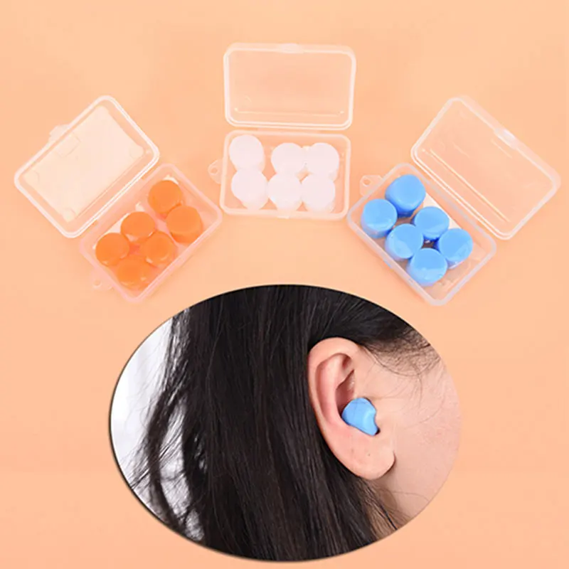 Водонепроницаемые 6 шт Силиконовые Мягкие затычки для ушей защитные ушные