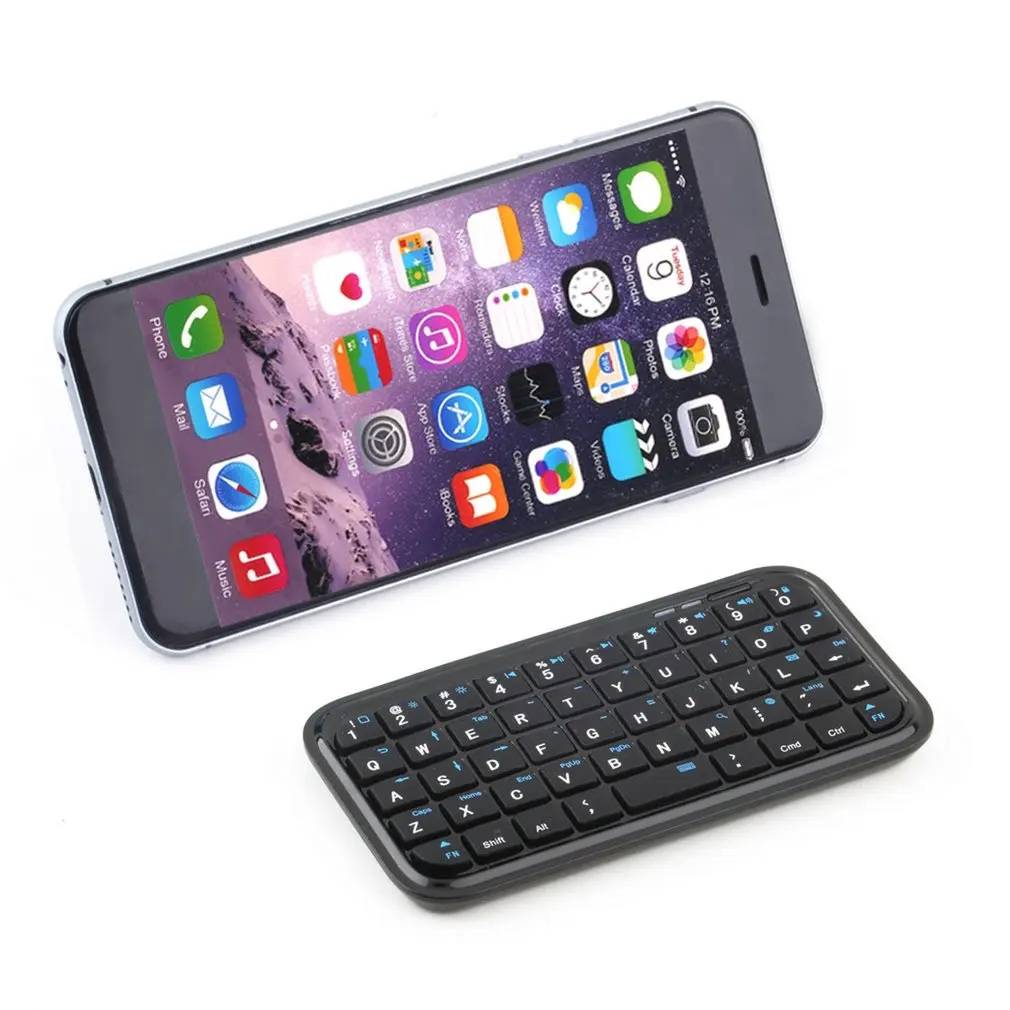 Built-in Rechargeable Li-ion Battery Mini Wireless Bluetooth 3.0 Keyboard for iPad 2/3/4 iPhone 4S 5 Android OS PC | Компьютеры и офис