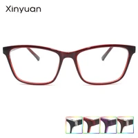 lv6033 xinyuan classic red purple glasses frame women clear lens myopia glasses men vintage eyeglasses optical spectacle frames