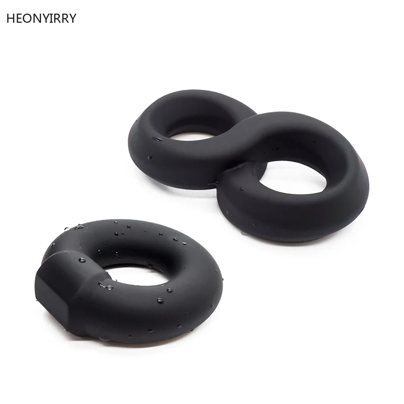 Silicone Cock Ring For Penis Enlargement Condoms Men Extender Intimate Goods Reusable Condom | Красота и здоровье