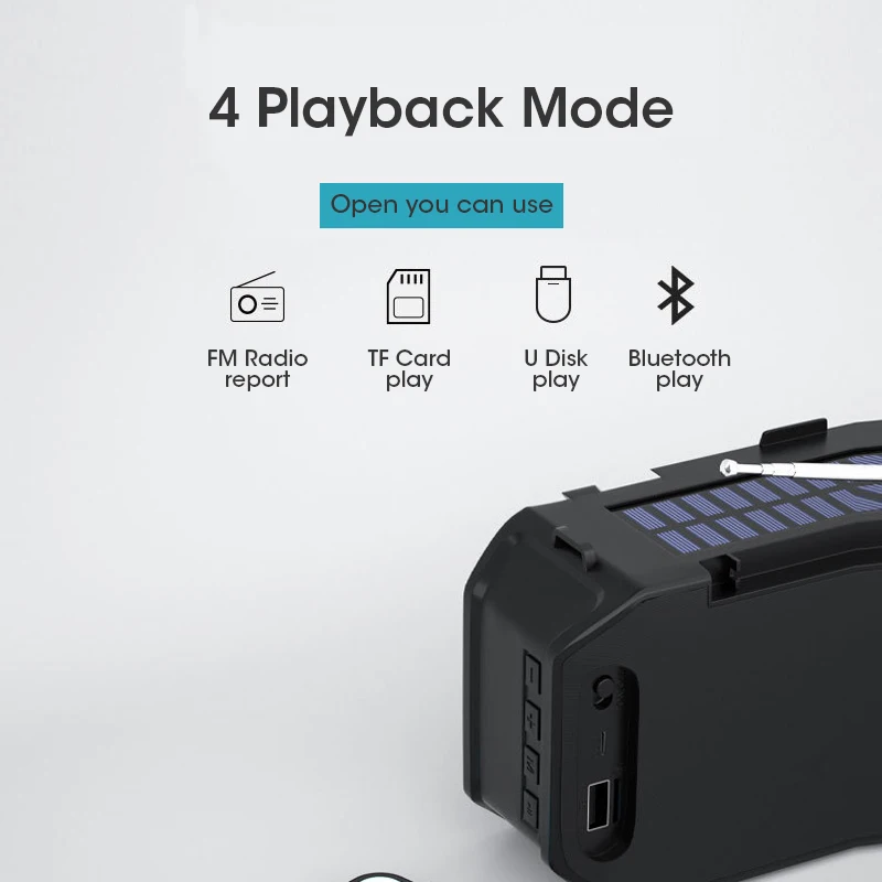 Портативная Bluetooth-колонка беспроводная басовая колонка светодиодная уличная