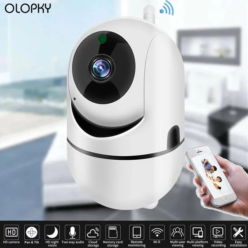 

1080p Мини Интеллектуальная камера наблюдения домашняя Wifi сетевая камера HD монитор ночного видения домашняя камера наблюдения безопасности ...