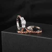 simple style rose gold ring simple and small give girlfriend anniversary gift elegant lady jewelry ring