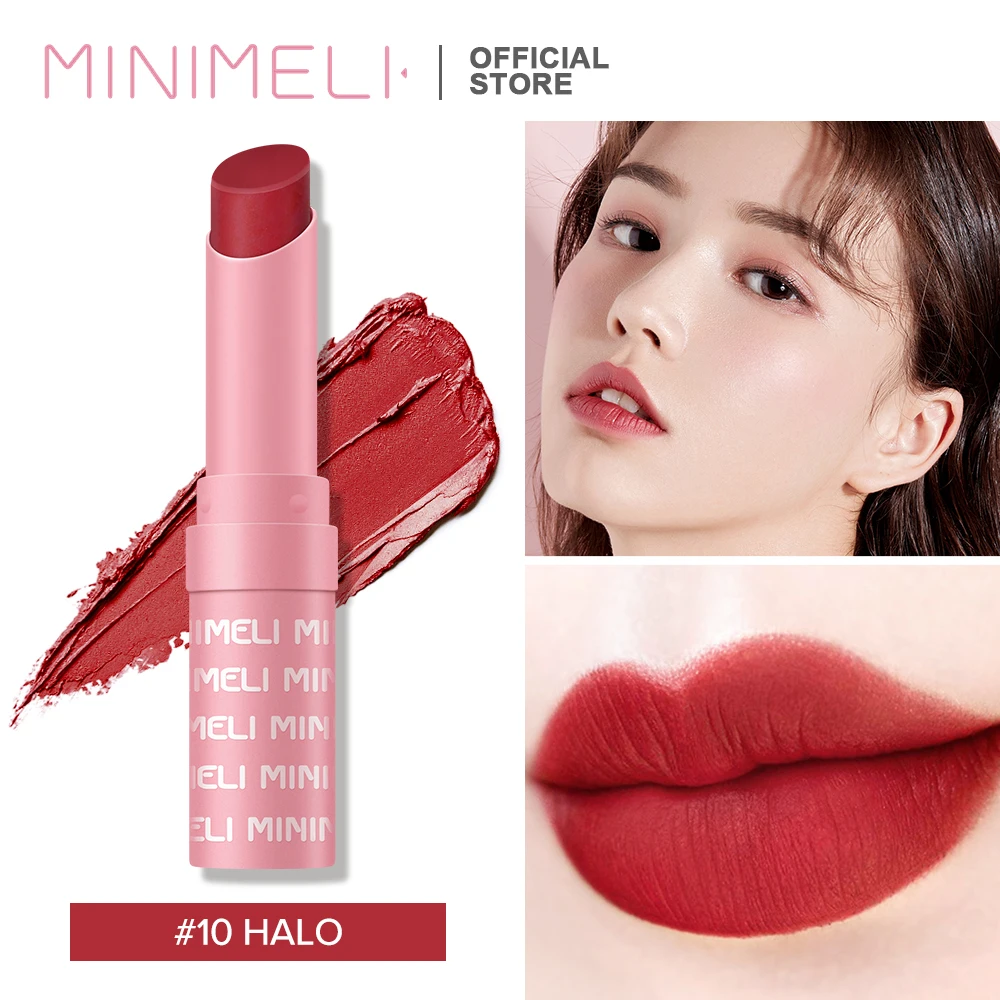

MINIMELI Red Velvet Lipstick Makeup Rouge Matte Lip Stick Make Up Waterproof Batom Lasting 12H Lipsticks Cometics
