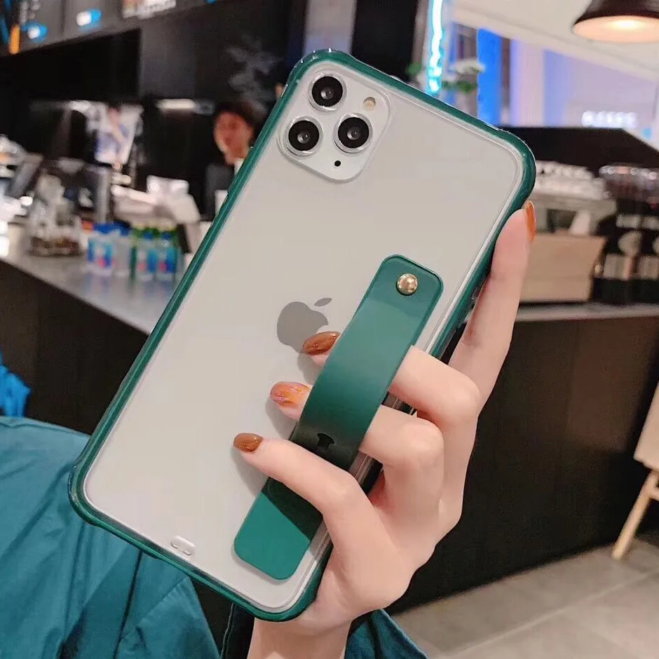 Чехол для телефона с держателем на запястье ярких цветов iPhone 11 Pro Max XR XS 7 8 6S Plus