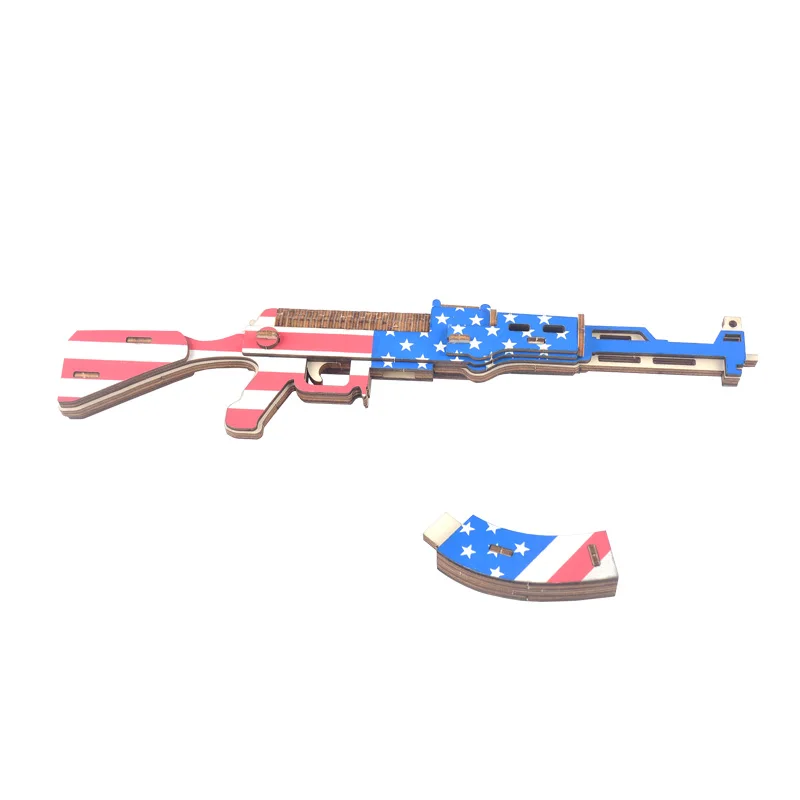 3D детская AK 47 пистолет головоломки DIY обучающие игрушки Моделирование секс