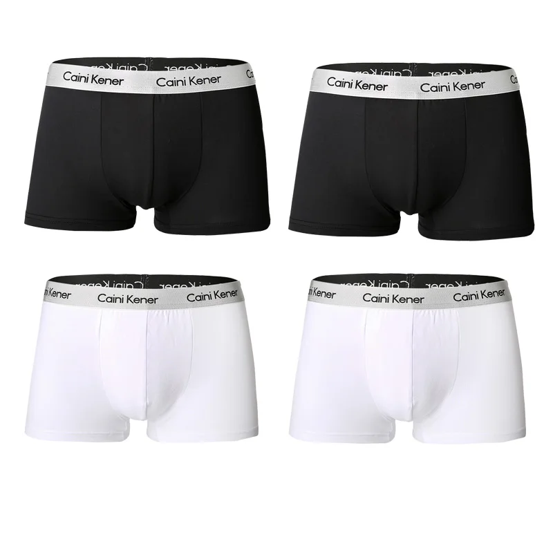 

4 Stuks Heren Boxers Man Korte Ademende Flexibele Comfortabele Shorts Boxers Mooie Effen Slipje